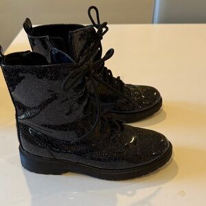 Wonder Nation Glittery Black Kids Boots
